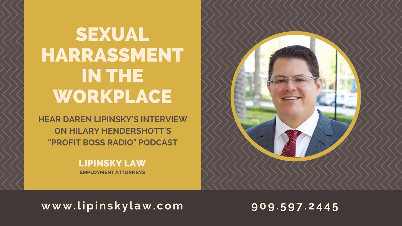 Sexual Harassment In The Workplace Daren Lipinsky Interview